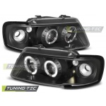 Faros Angel Eyes Negro Para Audi A3 8l 08.96-08.00