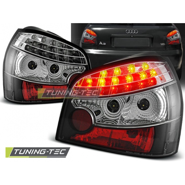 Pilotos Traseros Led Negro Para Audi A3 08.96-08.00