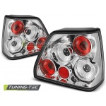 Pilotos Traseros Cromados Para Vw Golf 2 08.83-08.91