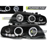 Faros Angel Eyes Negro Para Bmw E46 04.99-03.03 Coupe