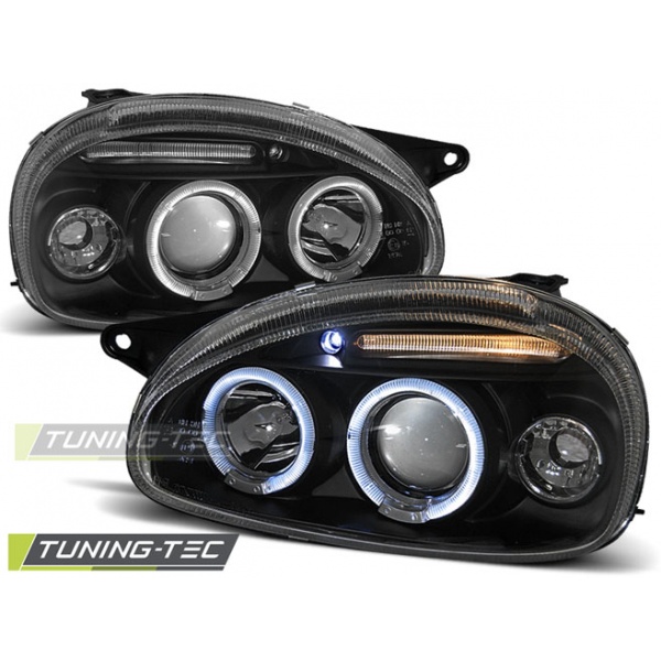 Opel Corsa B 02.93-10.00 Angel Eyes Negro
