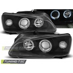 Faros delanteros Peugeot 106 08.96-03 angel eyes negro LPPE15