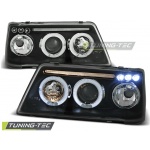 Faros delanteros Peugeot 205 09.83-10.96 angel eyes negro LPPE14