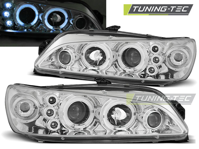 1847_0.jpg Faros delanteros Peugeot 306 05.97-03.01 angel eyes cromado LPPE16 - Imagen 1