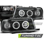 Faros Angel Eyes Negro Para Audi 80 B4 09.91-04.96
