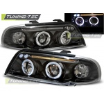 Faros Angel Eyes Negro Para Audi A4 11.94-12.98