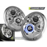 Faros Angel Eyes Cromados Para Bmw Mini (COOPER) 01-04