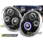 Faros Angel Eyes Negro Para Bmw Mini (COOPER) 01-04