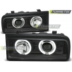 Faros Angel Eyes Negro Para Vw Corrado 88-95