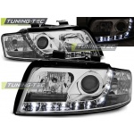 Faros Delanteros Daylight Crome Para Audi A4 10.00-10.04