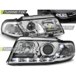 Faros Delanteros Daylight Crome Para Audi A4 01.99-09.00