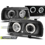 Faros Angel Eyes Negro Para Vw Vento 01.92-08.98