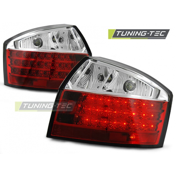 Luces Traseras Led Rojo Blanco Para Audi A4 10.00-10.04