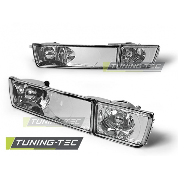 Direccion Delantera Con Faros Antiniebla Cromados Para Vw Golf 3 / Vento