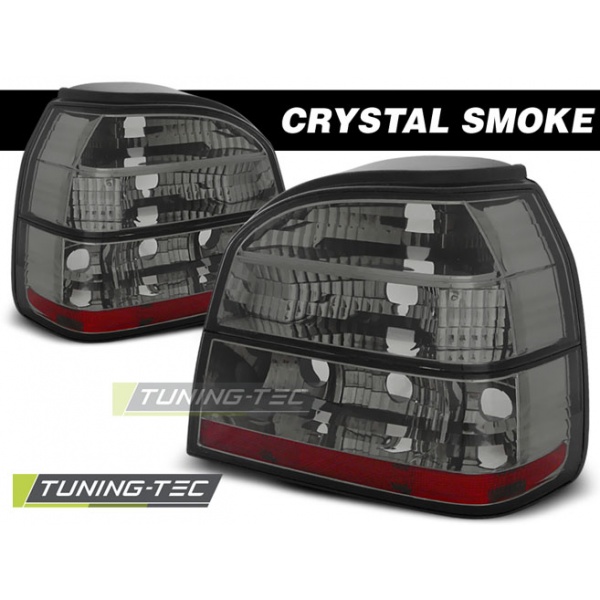 Luces Traseras Crystal Smoke Para Vw Golf 3 09.91-08.97