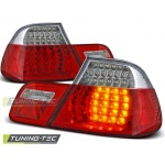 Pilotos Traseros Led Rojo Blanco Para Bmw E46 04.99-03.03 Coupe