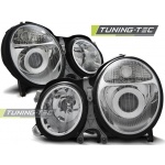 Faros Cromados Para Mercedes W210 E-Klasa 06.99-03.02