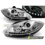 Faros Delanteros Daylight Crome Para Seat Leon Altea Toledo 06.05-09