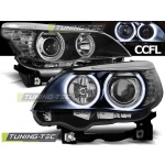 Faros Angel Eyes Ccfl Negro Para Bmw E60/E61 03-07