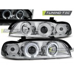 Faros Angel Eyes Cromados Para Bmw E39 09.95-05.03