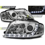 Faros Delanteros Daylight Crome Para Audi A3 8p 05.03-03.08