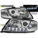 Faros Delanteros Daylight Crome Para Audi A6 06.01-05.04