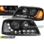 Faros Delanteros Daylight Black Para Vw T5 04.03-08.09