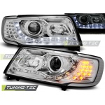 Faros Delanteros Daylight Crome Para Audi 100 C4 12.90-06.94