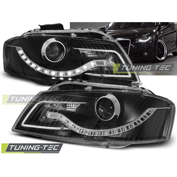 Faros Delanteros Daylight Black Para Audi A3 8p 05.03-03.08