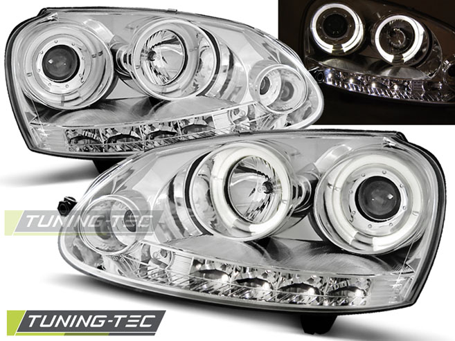 2798_0.jpg Faros delanteros angel eyes cromado para VW Golf 5 10.03-09 LPVWB7 - Imagen 1