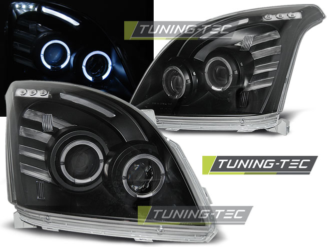 2814_0.jpg Faros delanteros Toyota Land cruiser 120 03-09 angel eyes negro LPTO06 - Imagen 1