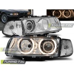 Faros Angel Eyes Cromados Para Bmw E38 06.94-08.98