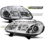 Faros Delanteros Daylight Crome Para Vw Touran 02.03-10.06 / Caddy