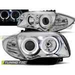 Faros Angel Eyes Cromados Para Bmw 1 E87/E81/82/88 04-11