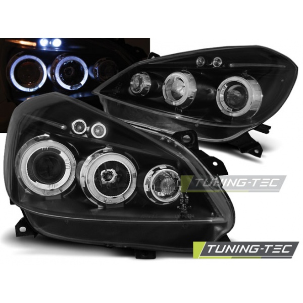 Renault Clio 3 05-09 Ojos De Ángel Negro
