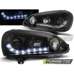 Faros Delanteros Daylight Black Para Vw Golf 5