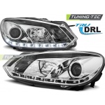 Faros True Drl Cromados Para Vw Golf 6 10.08-12