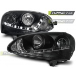 Faros Delanteros Daylight Black Para Vw Golf 5 03-08