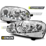 Faros Xenon Daylight Cromo Para Vw Golf 5 03-08