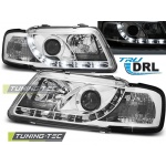 Faros True Drl Cromados Para Audi A3 8l 08.96-08.00