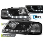 Faros True Drl Negro Para Audi A3 8l 08.96-08.00