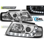 Faros True Drl Cromados Para Vw Passat B5 3b 11.96-08.00