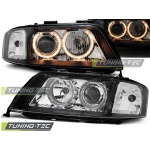 Faros Angel Eyes Negro Para Audi A6 05.97-09.99