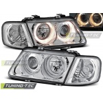 Faros Angel Eyes Cromados Para Audi A3 08.96-08.00
