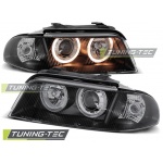 Faros Angel Eyes Negro Para Audi A4 01.99-09.00