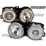 Faros Angel Eyes Cromados Para Bmw E30 11.82-06.94