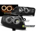 Faros Angel Eyes Negro Para Audi A6 C6 04.04-08