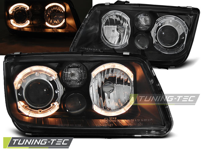3202_0.jpg Faros delanteros angel eyes negro para VW Bora 09.98-07.05 LPVWC0 - Imagen 1