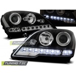 Faros delanteros daylight negro para Mercedes W164 Ml M-klasa 08 LPME40