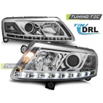 Faros True Drl Cromados Para Audi A6 C6 04.04-08
